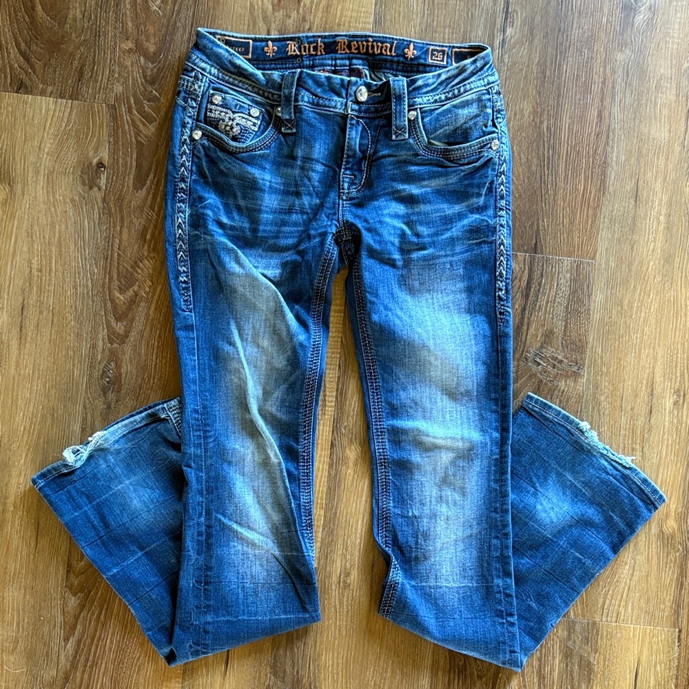 Rock Revival Indigo Boot Cut Jeans for Women